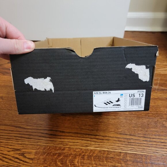 adidas S2G BOA 24 Men's Golf Shoes, IF0286, White w Black, New in Box, US 13 - Picture 13 of 15